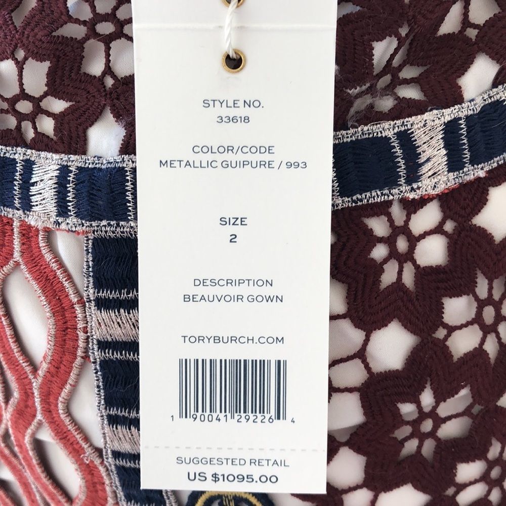 Tory Burch Multicolor Geometric Print Maxi Dress - Picture 8 of 15